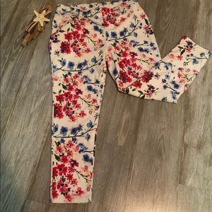 Faded Glory | Floral Knit Jeggins